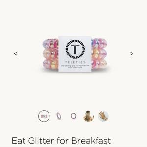 Teleties set of 3,  Eat Glitter for Breakfast, L